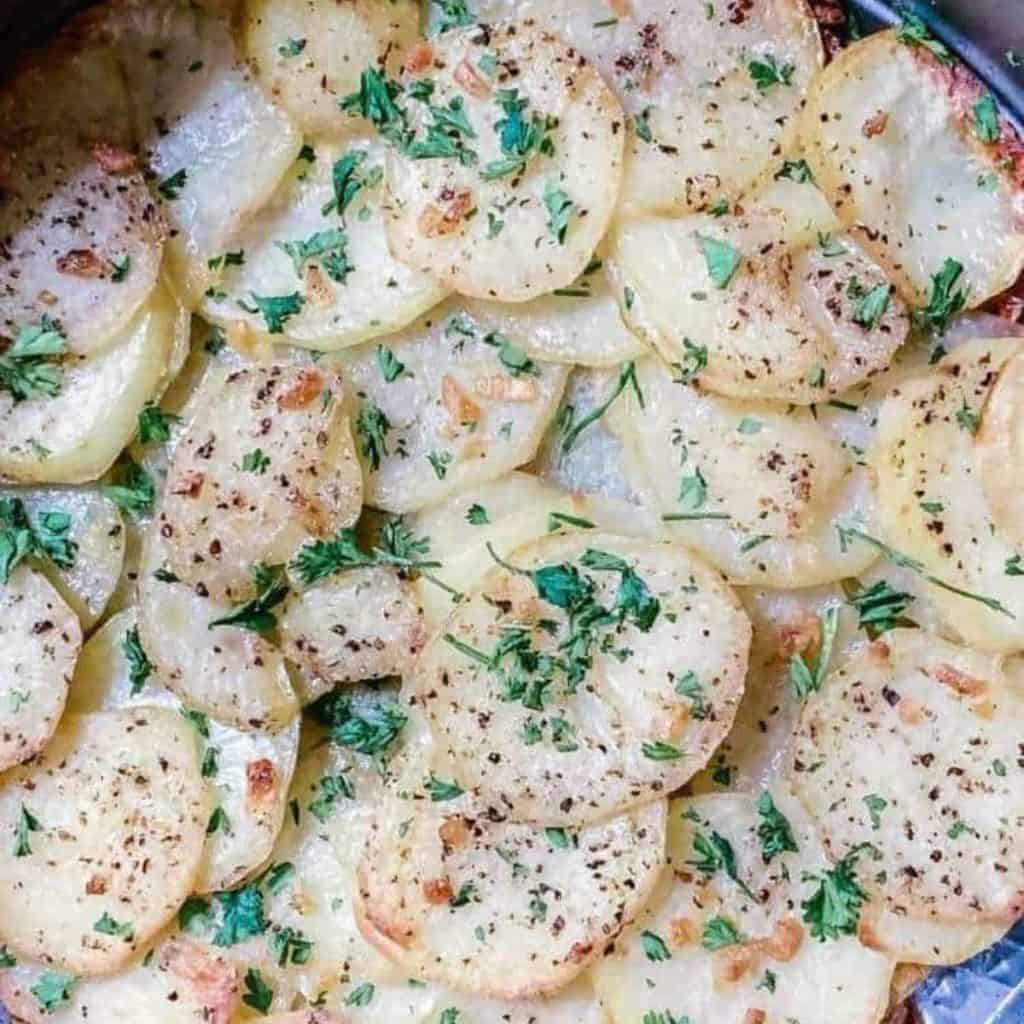 vegan healthy baked scalloped potato casserole