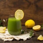 How to make green juice recipe for glowing skin.