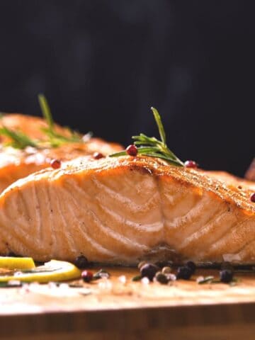 Easy, Healthy Salmon Recipe with Orange Rosemary Vinaigrette