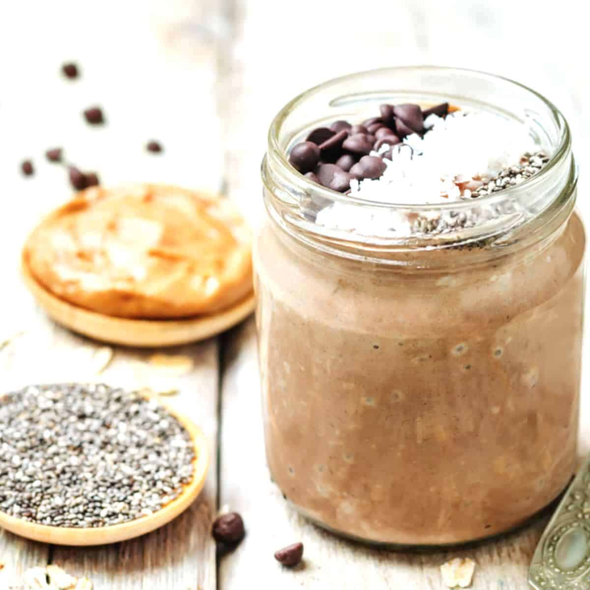 Easy to Make Healthy Cookie Dough Overnight Oats