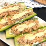 Spicy tuna sushi cucumber boats recipe