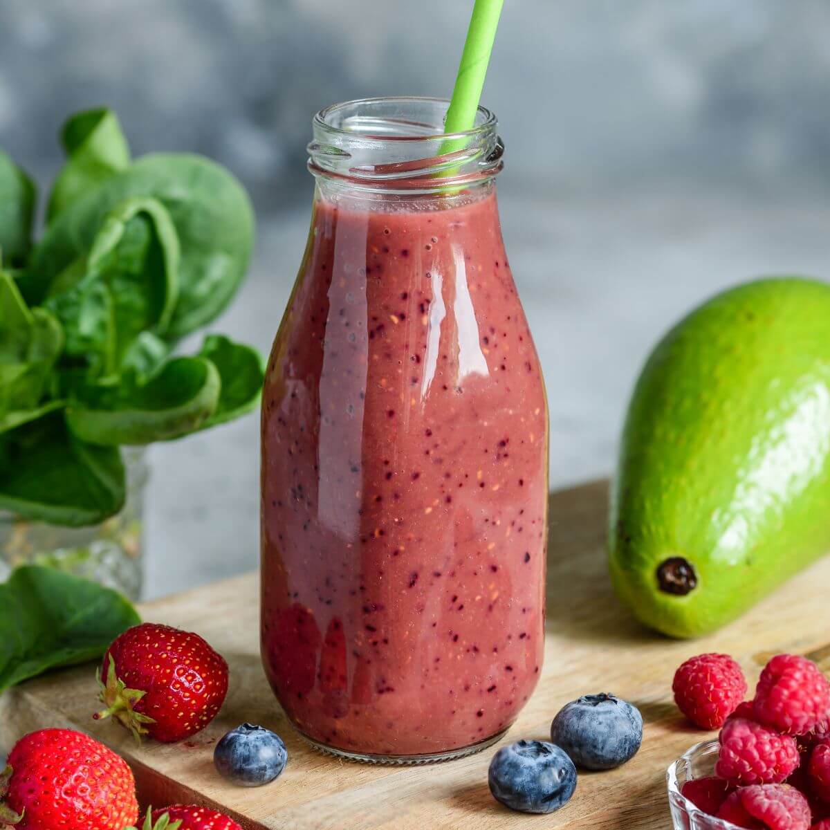 Berry Beautiful Smoothie for skin acne
