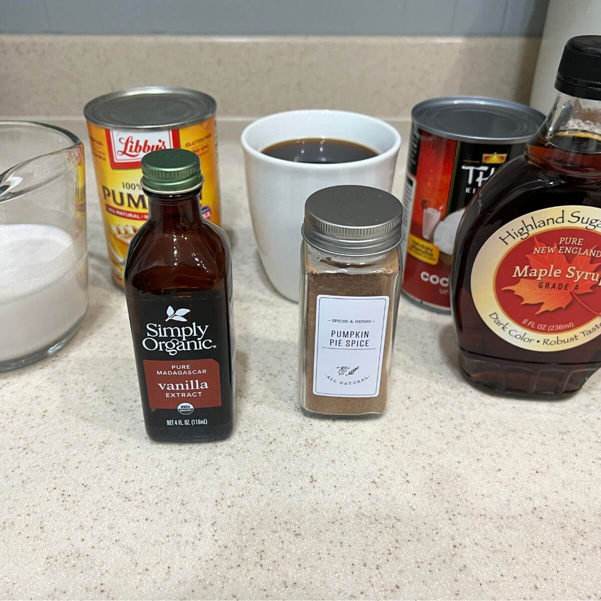 Ingredients Needed for Pumpkin Spice Latte